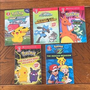 Pokémon kids books | set of 5 readers | level 2